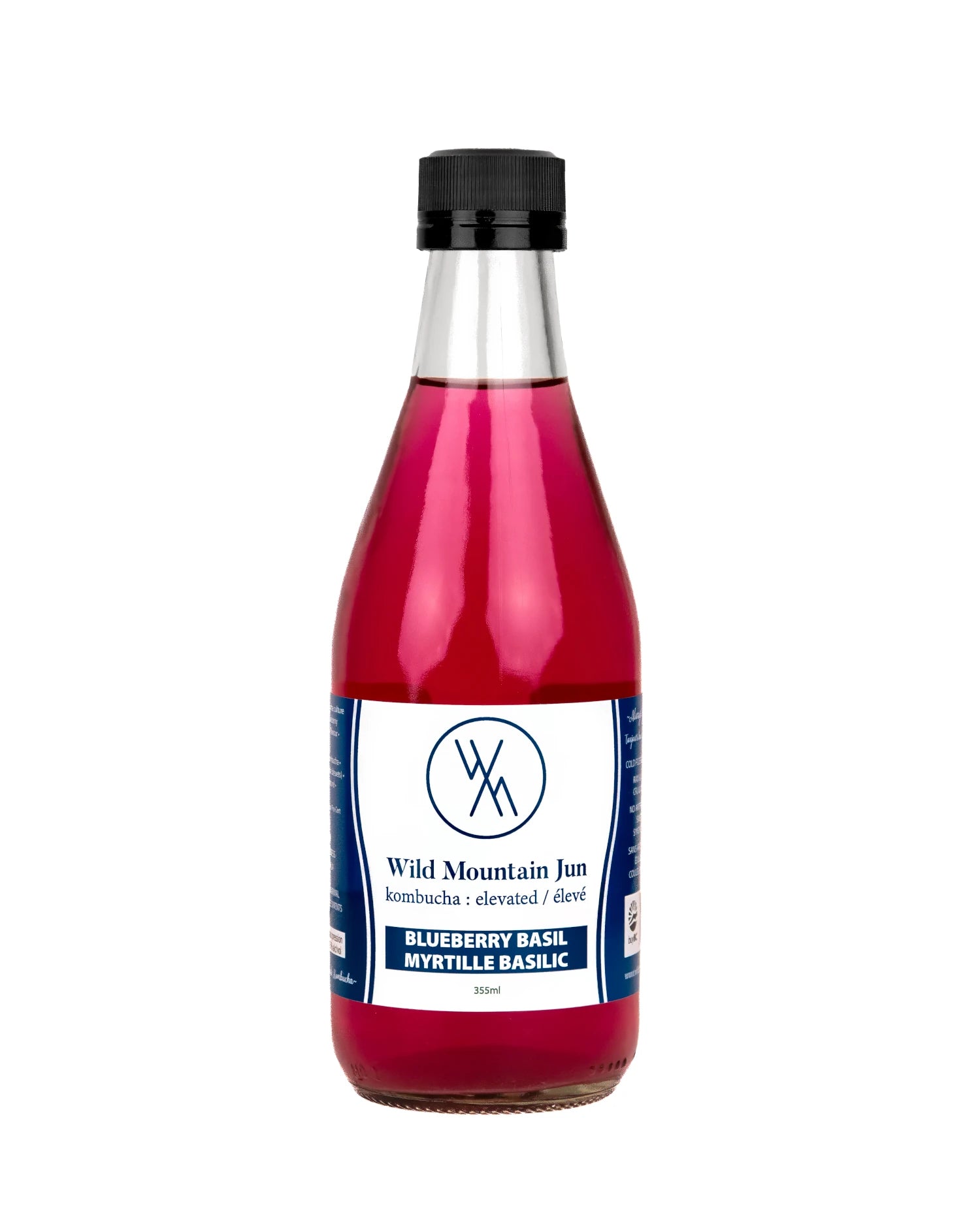 KMK Living Inc. A Functional Beverage Company Wild Mountain Jun Blueberry Basil Single
